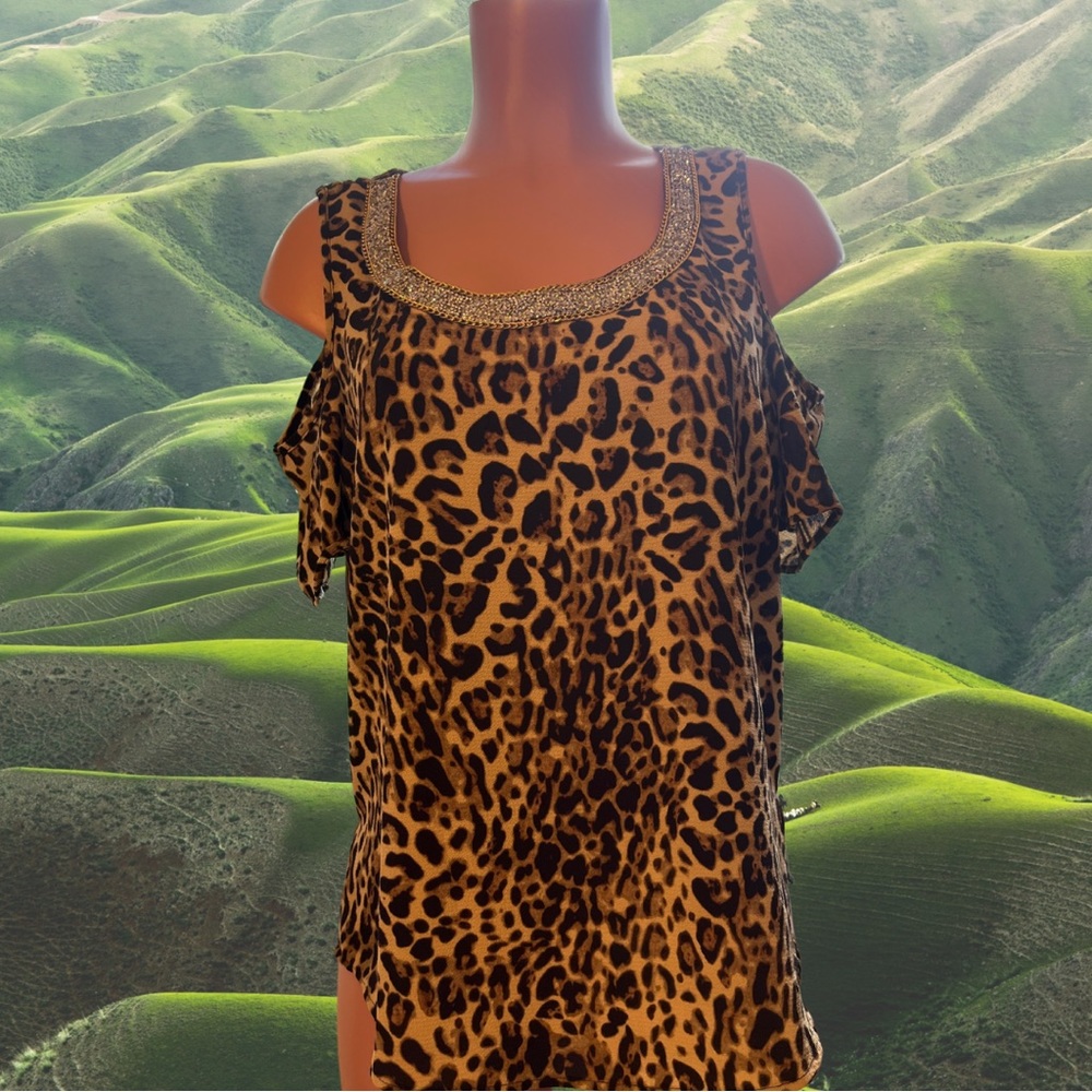 Amazing Cheetah Print Blouse 🐆🐆🐆